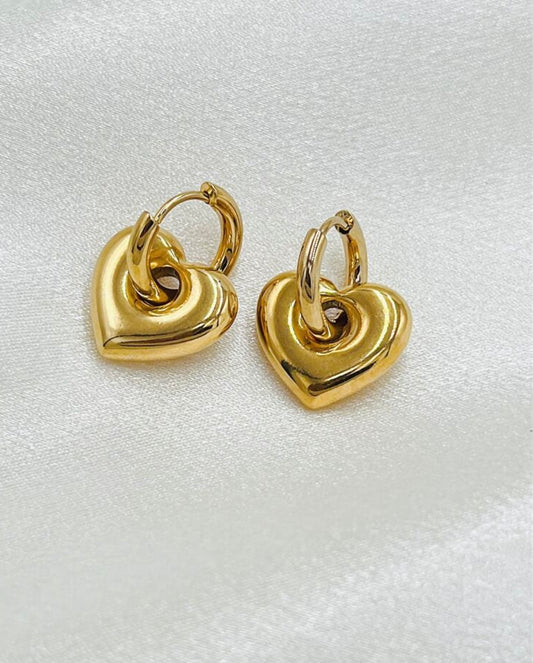 Aurielle Hoops 18k Gold Plated