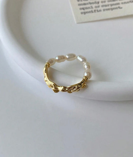 Pearl x Gold Ring