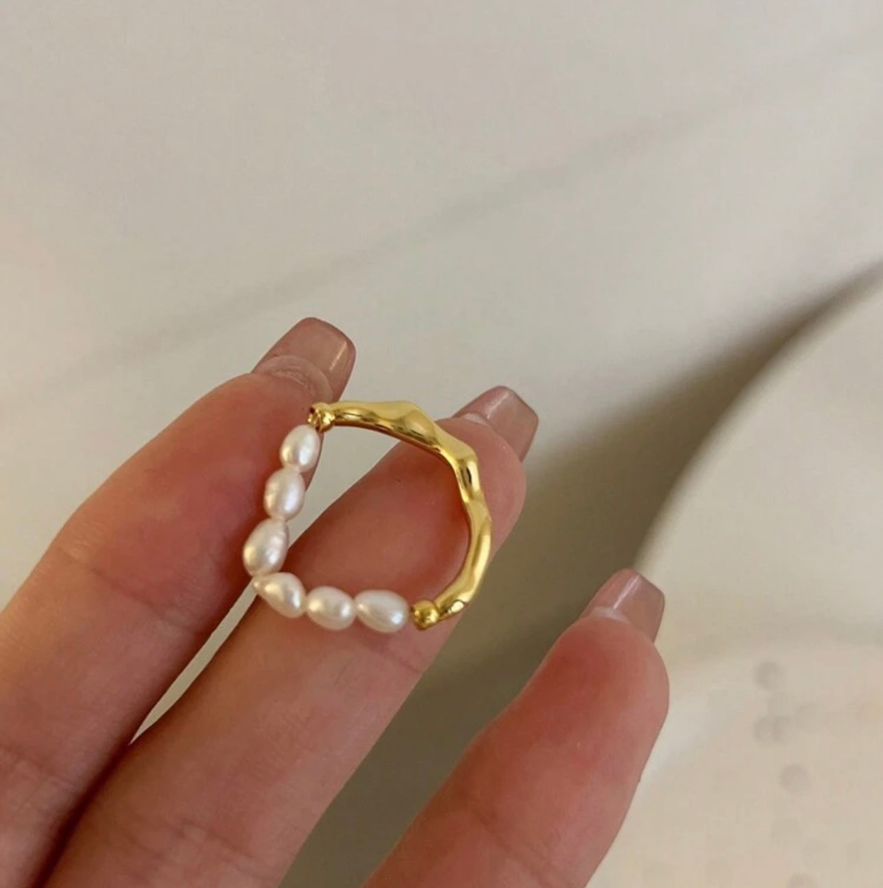 Pearl x Gold Ring