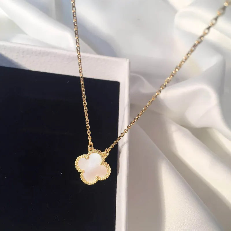 Stainless Steel Four Leaf Clover Necklace