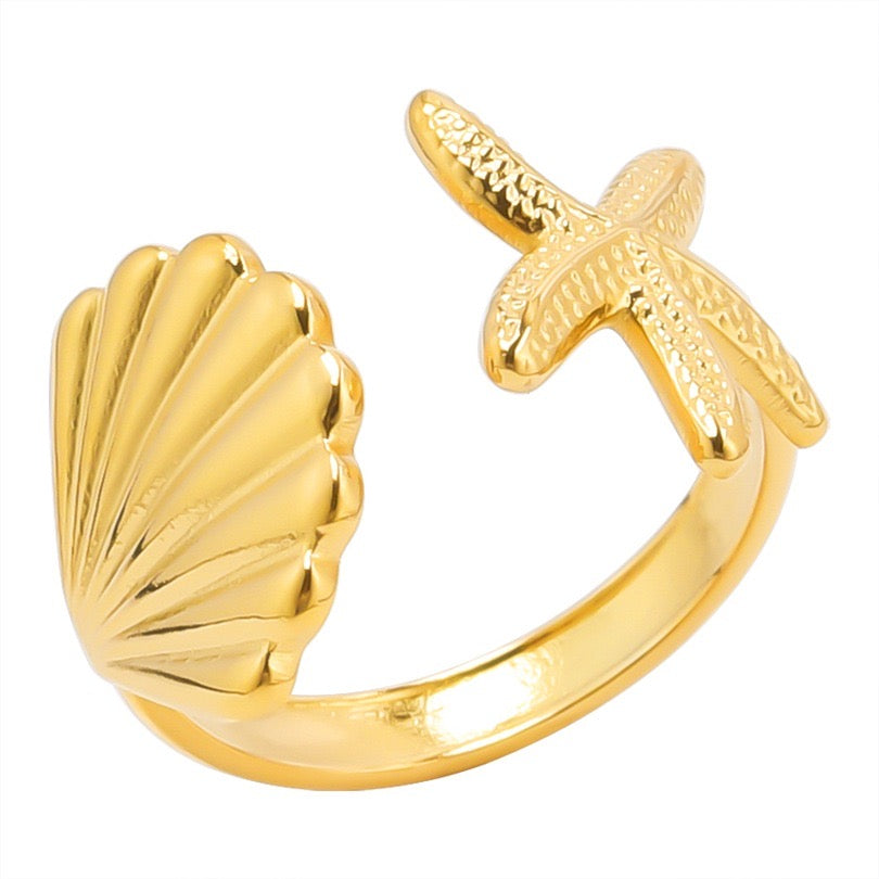 Starfish Adjustable Ring