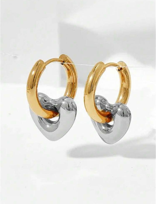 Aurielle Hoops Silver Gold