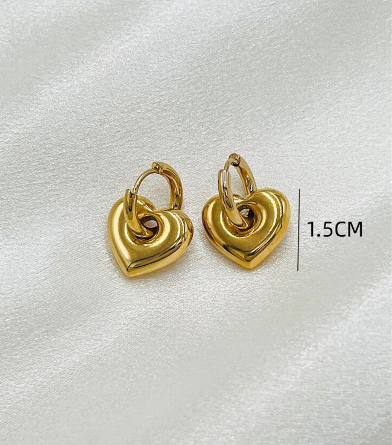 Aurielle Hoops 18k Gold Plated