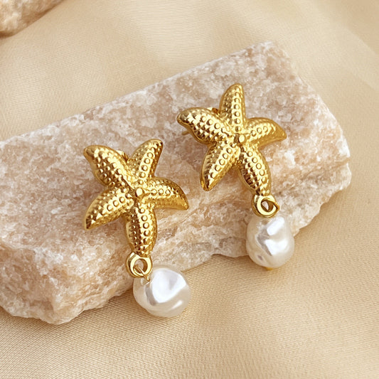 Coastal Starfish Earrings